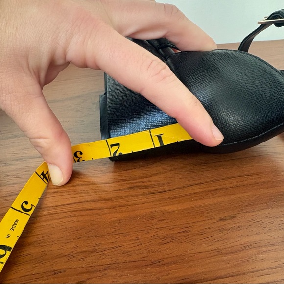 Kelly & Katie Black Ankle Strap Wedge Sandals Shoes Heels Chic Classy Work 6.5 M - Picture 8 of 9